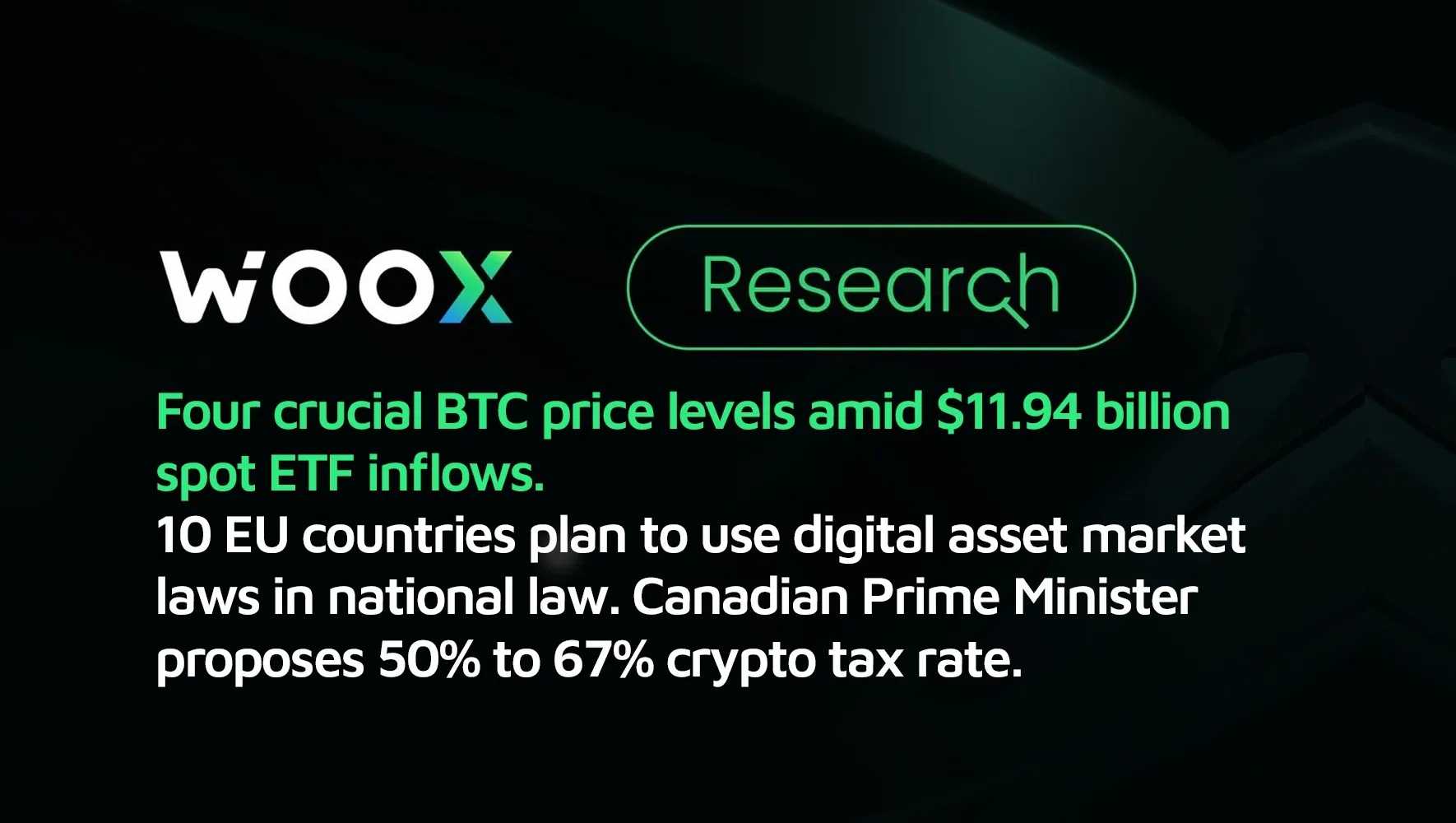 119.4 億美元現貨 ETF 流入，顯示四個關鍵的 BTC 價格水平