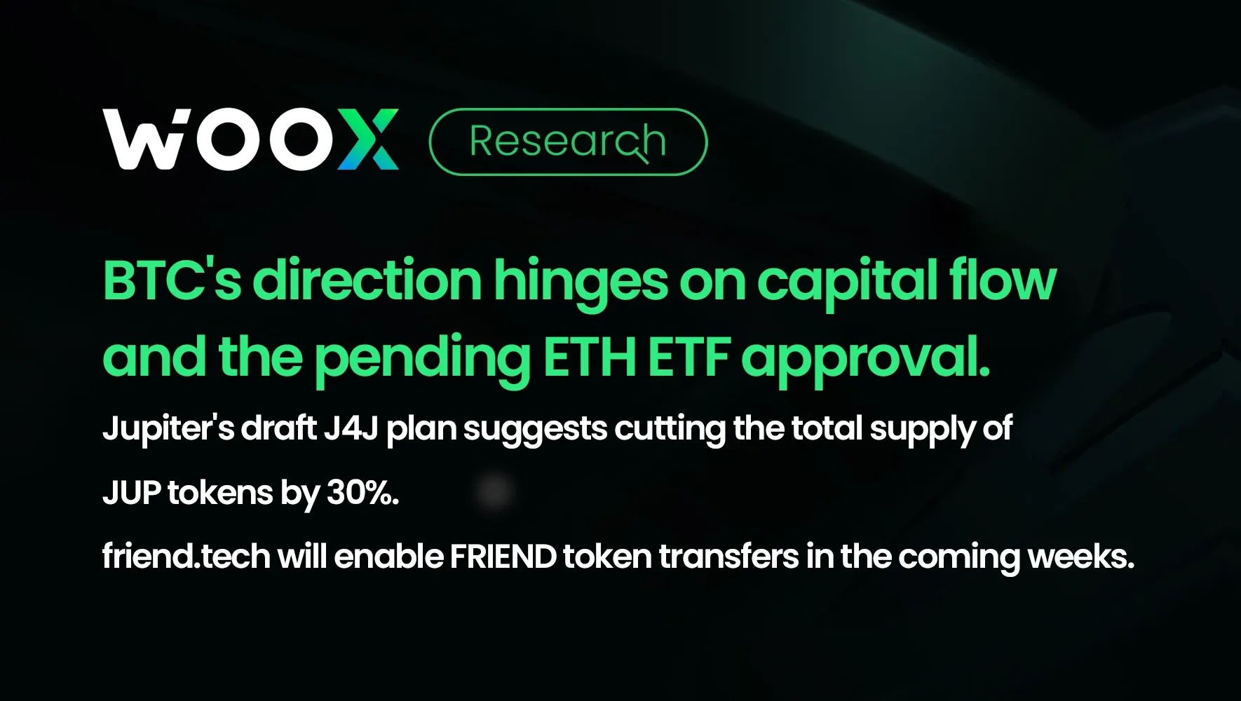 BTC 的方向取決於資金流向和待批准的 ETH ETF。