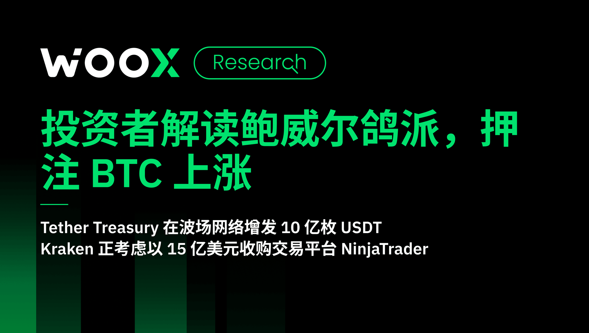 投资者解读鲍威尔鸽派，押注 BTC 上涨