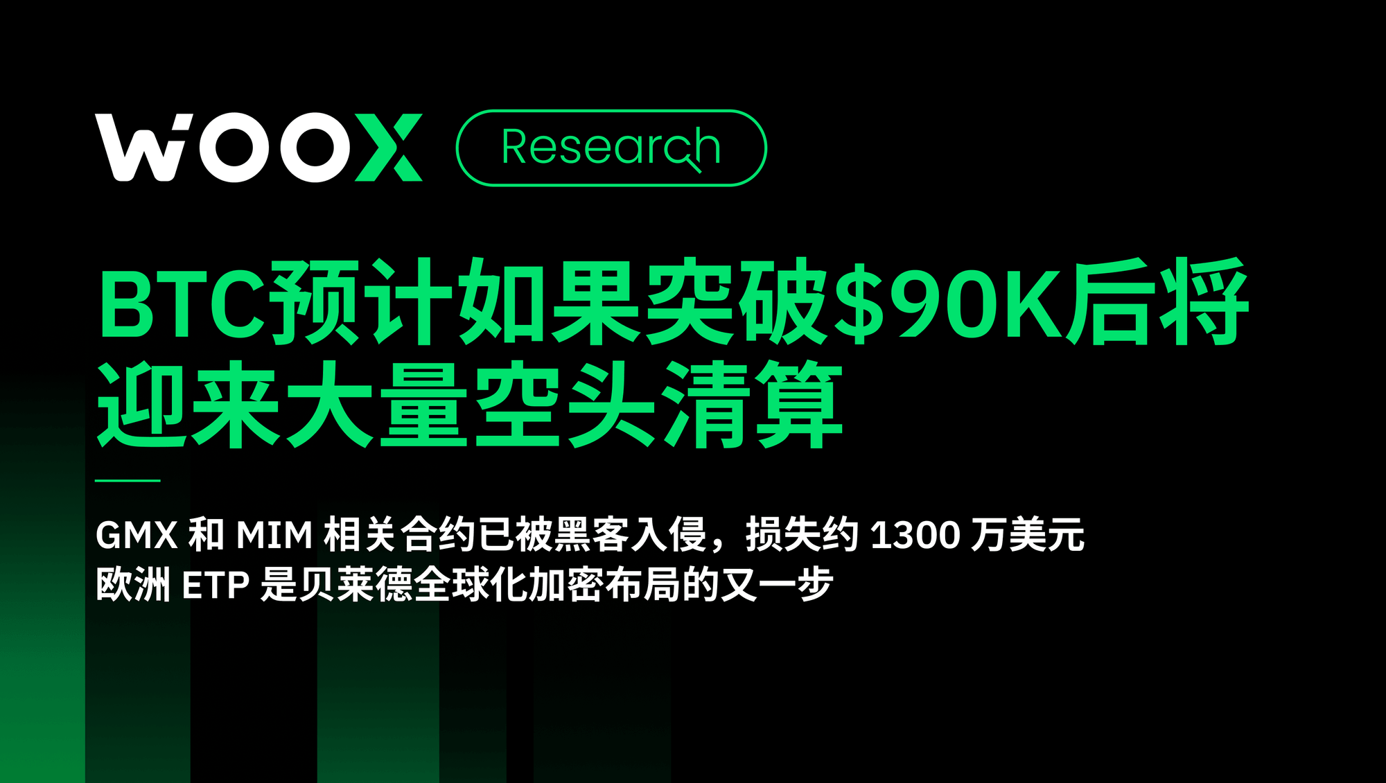 BTC预计如果突破$90K后将迎来大量空头清算