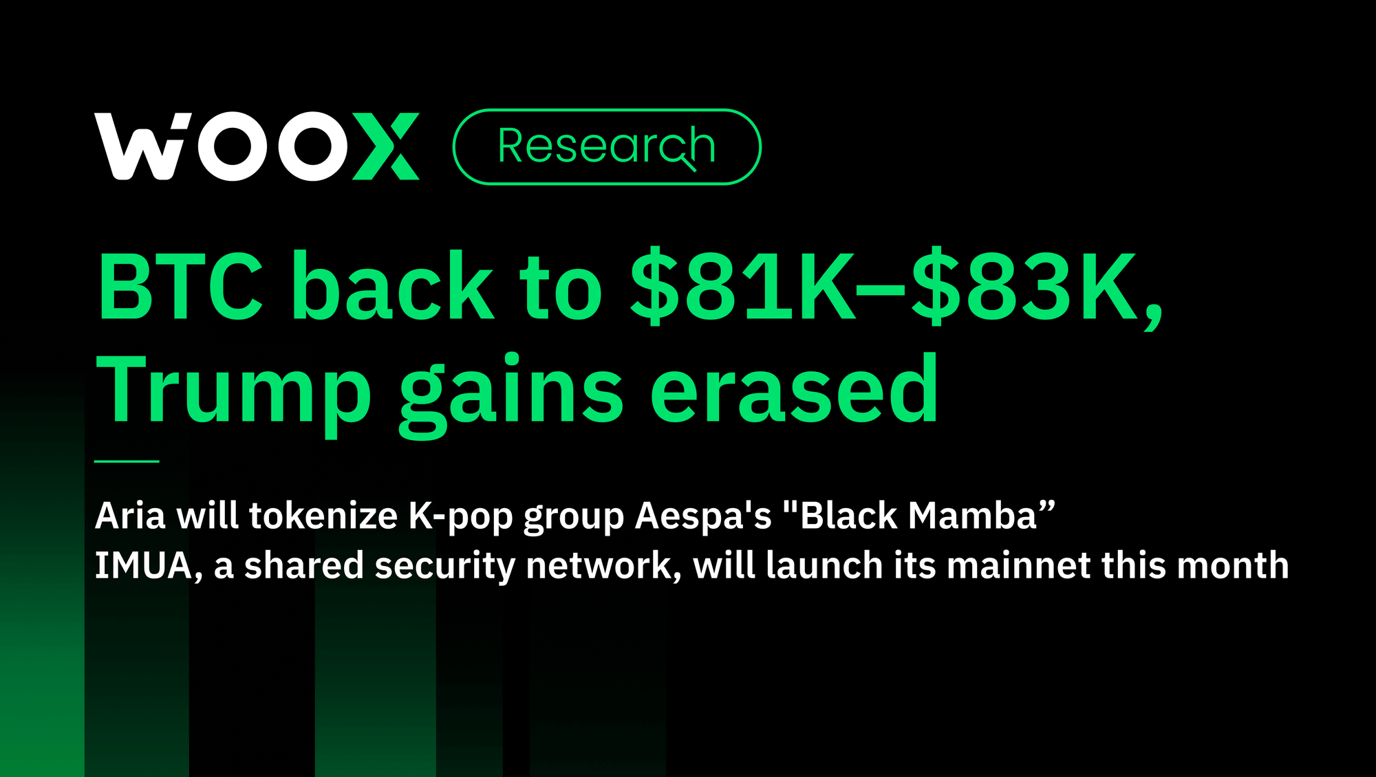 BTC back to $81K–$83K, Trump gains erased