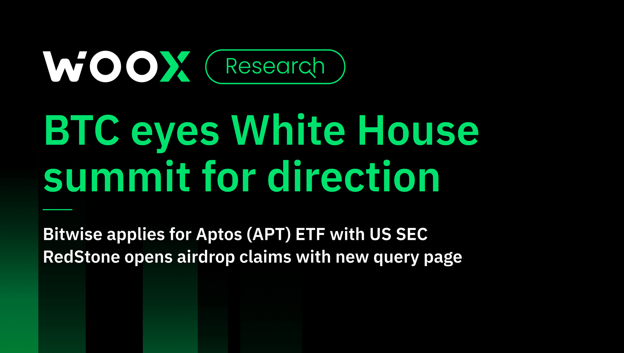 BTC eyes White House summit for direction