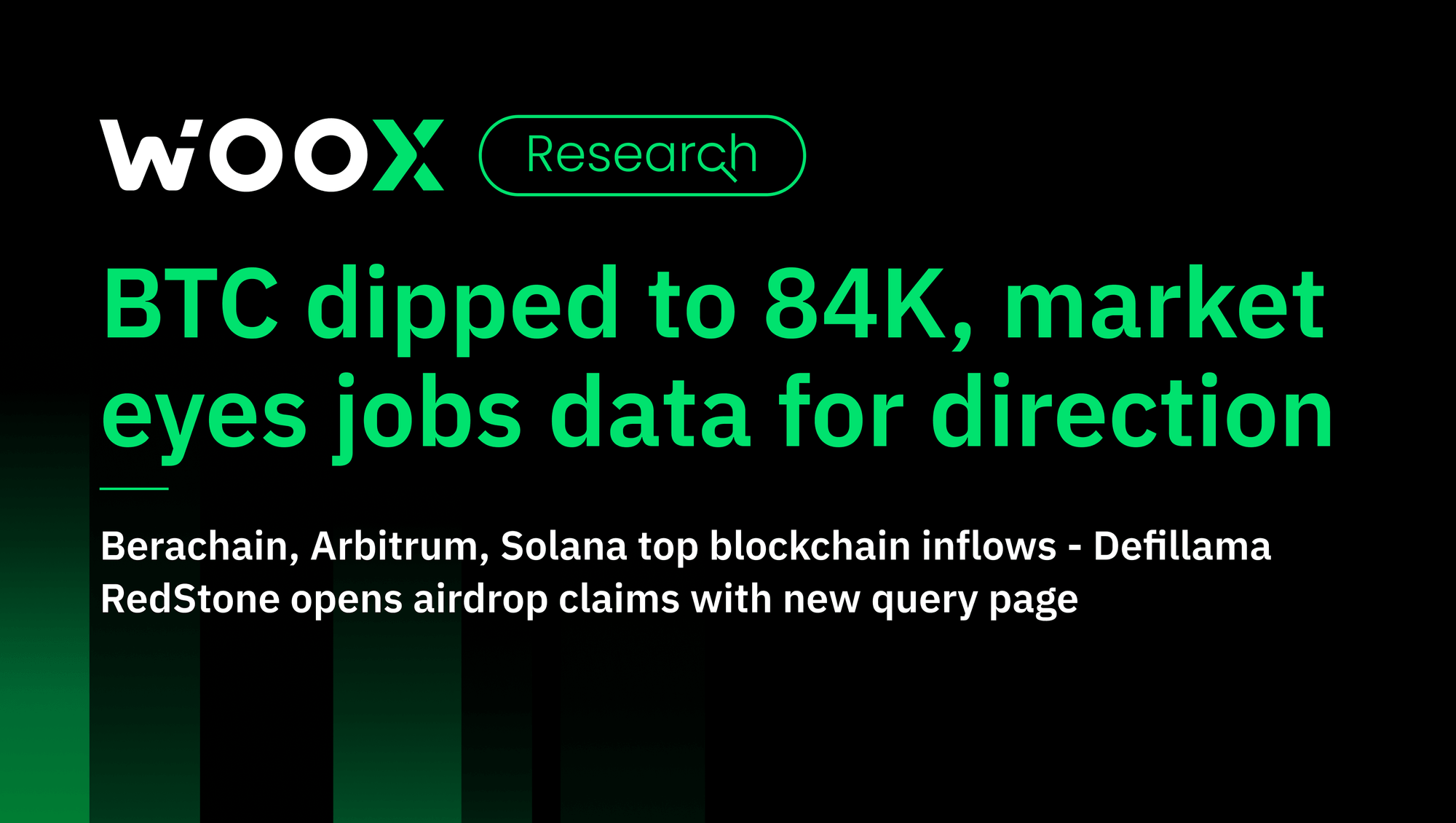 BTC dipped to 84K, market eyes jobs data for direction