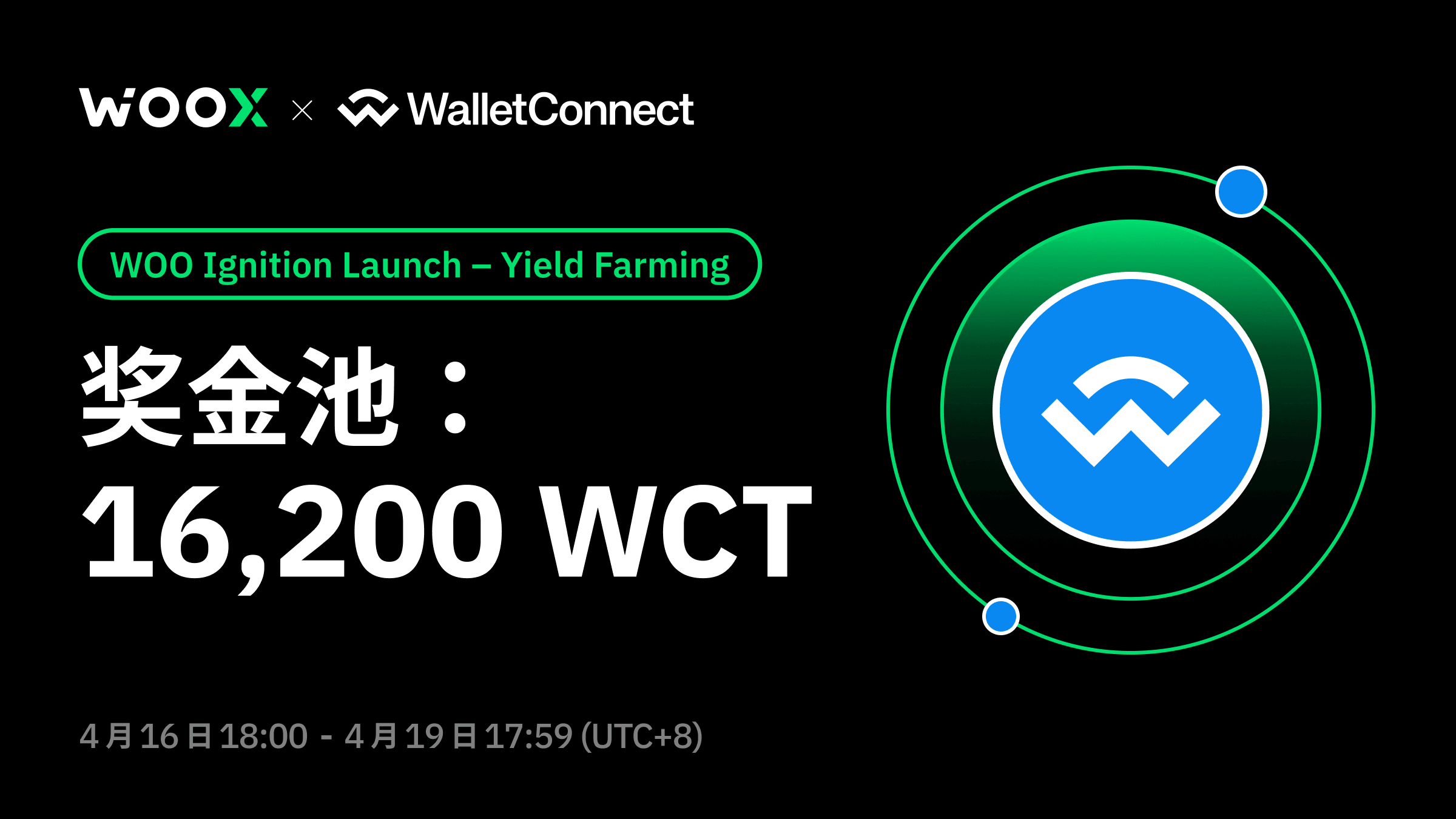 WOO Ignition 启动: WalletConnect Token (WCT) Yield Farming