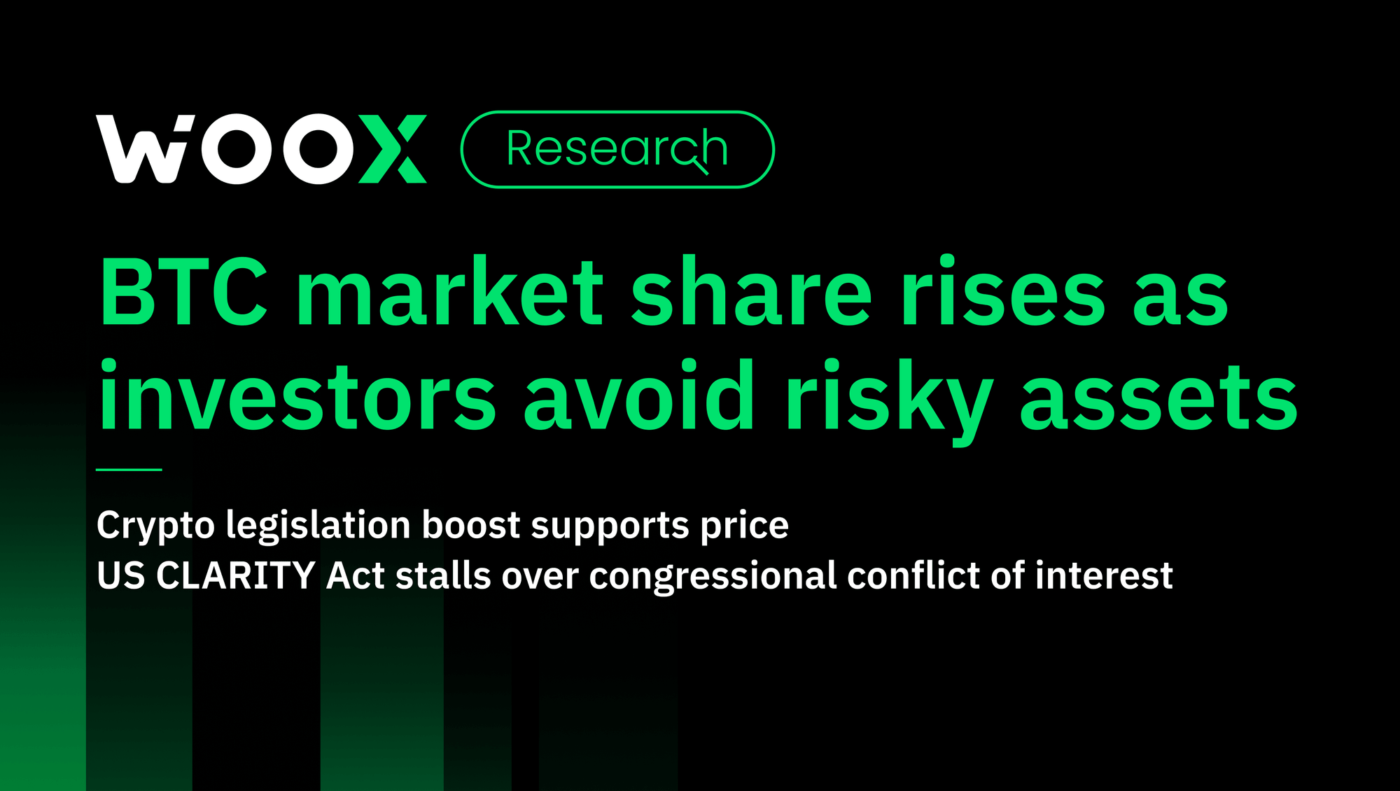 BTC market share rises as investors avoid risky assets