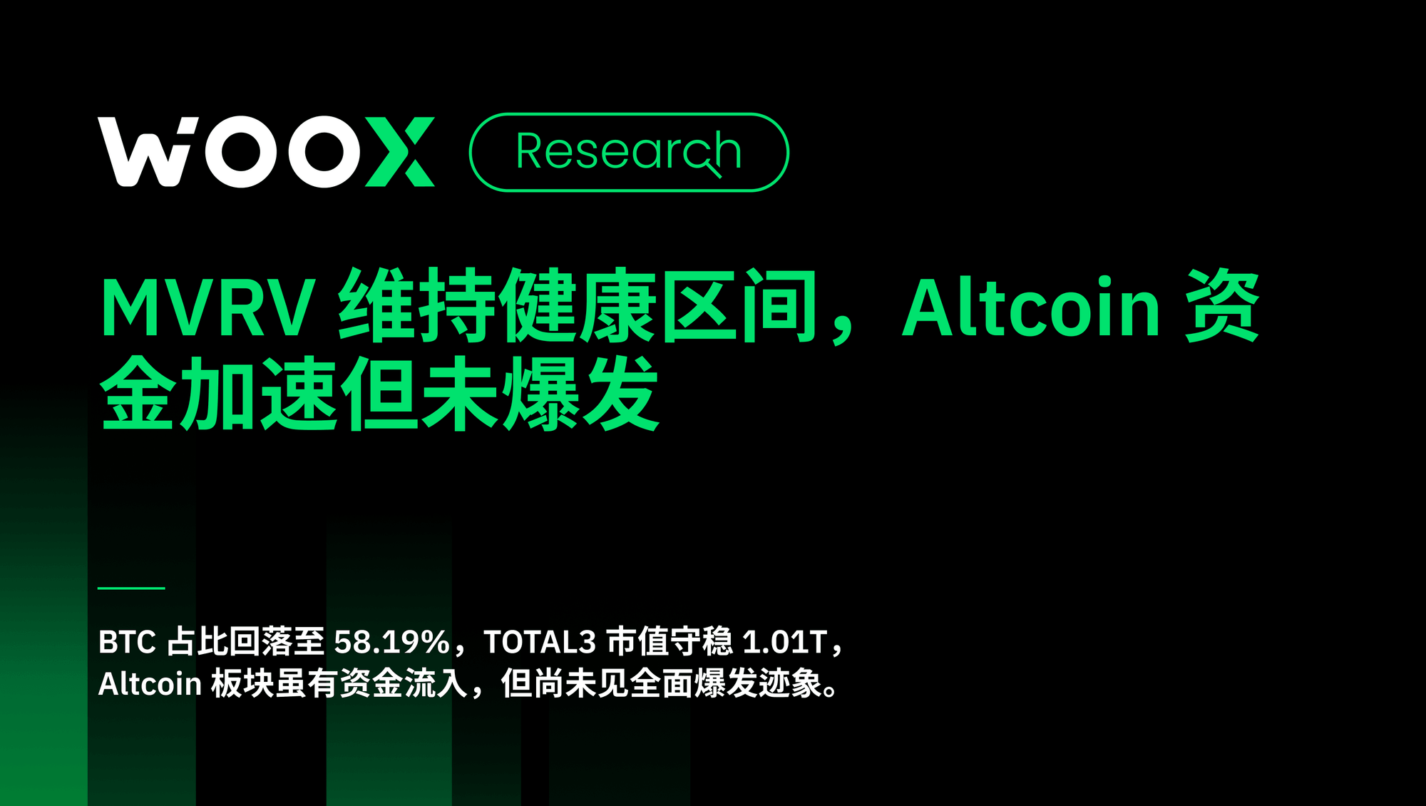 MVRV 维持健康区间，Altcoin 资金加速但未爆发