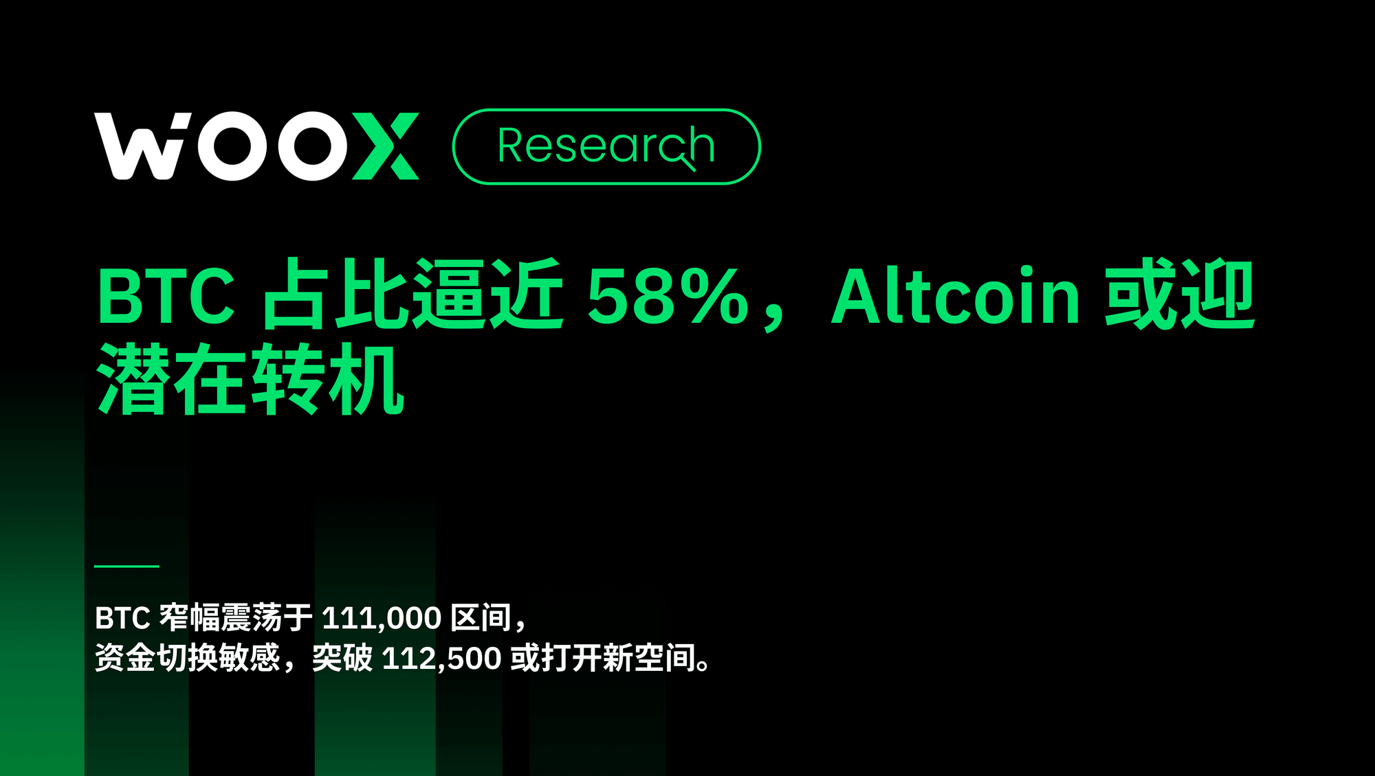 BTC 占比逼近 58%，Altcoin 或迎潜在转机