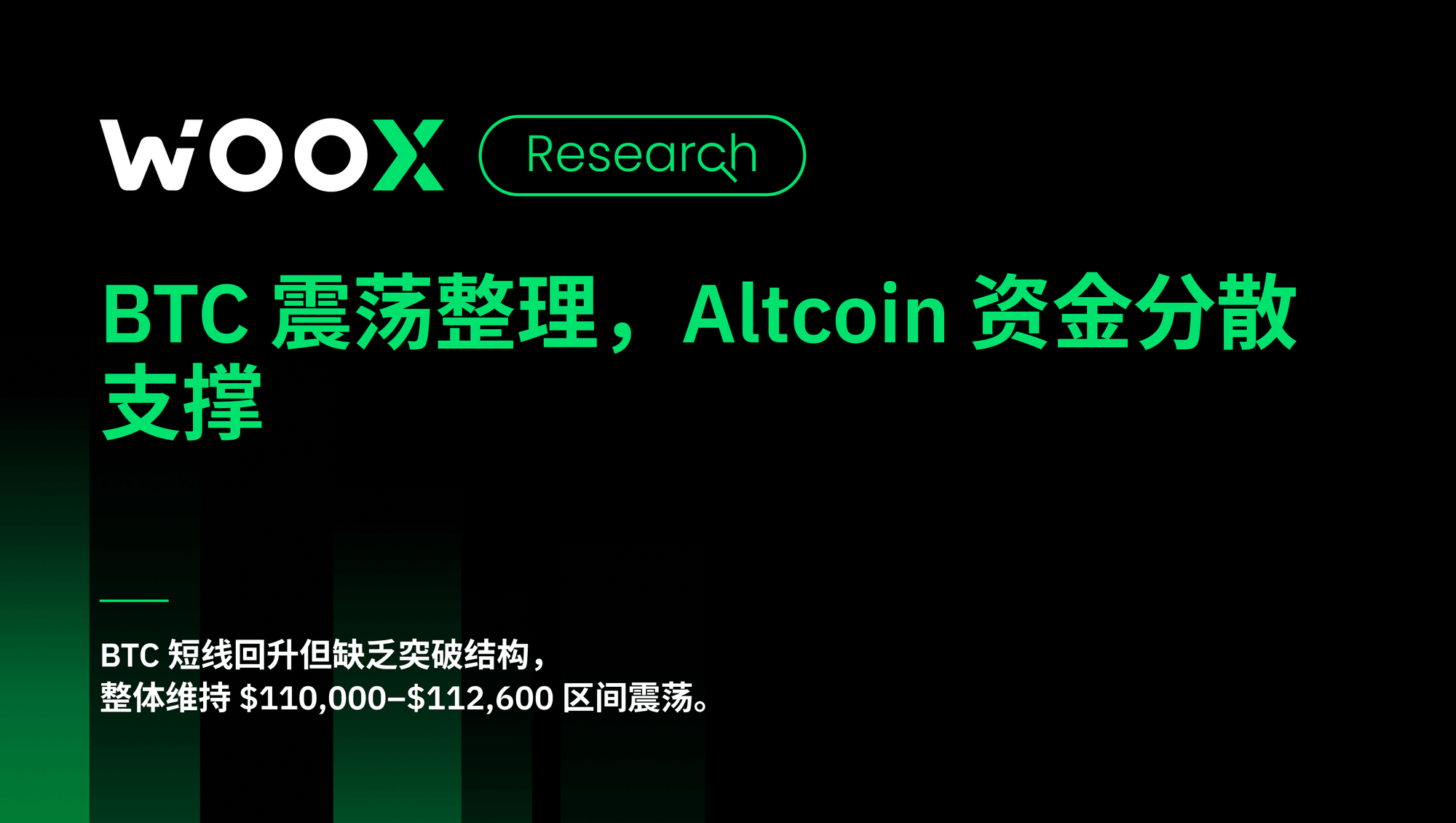 BTC 震荡整理，Altcoin 资金分散支撑