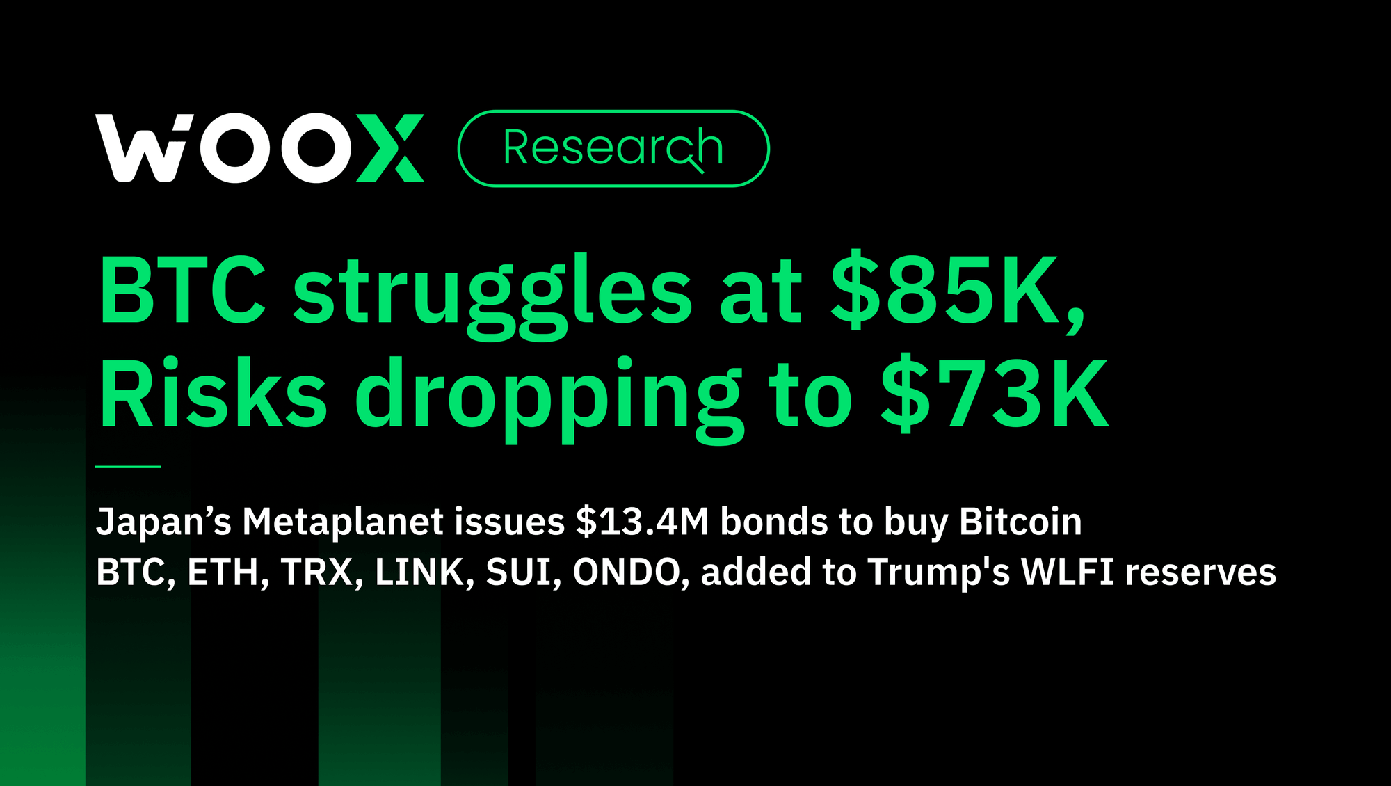 BTC struggles at $85K, Risks dropping to $73K