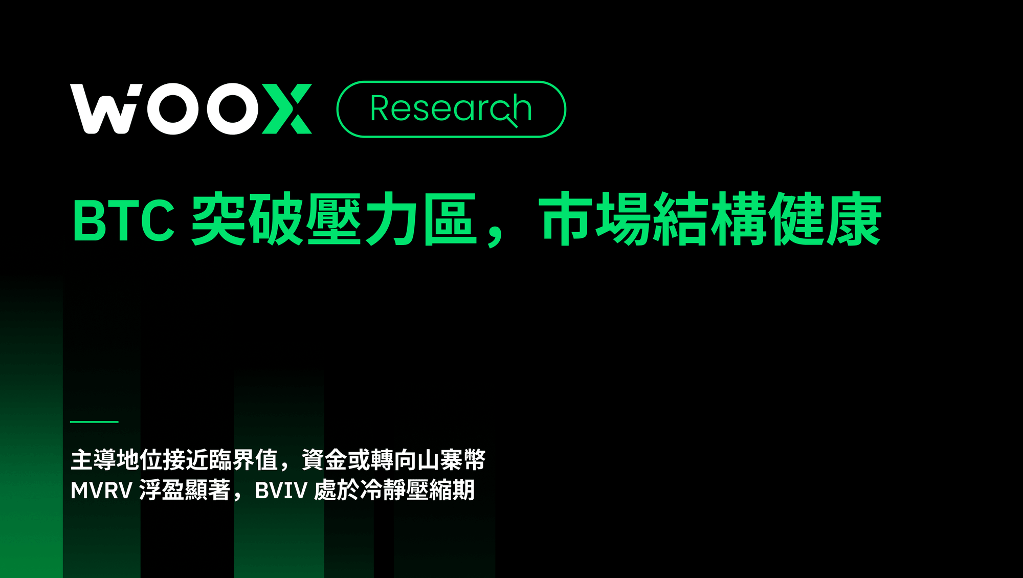 BTC 突破壓力區,市場結構健康